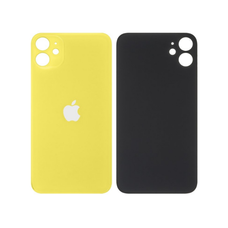 Задняя крышка iPhone 11 Yellow BIG (большой глазок) Original PRC