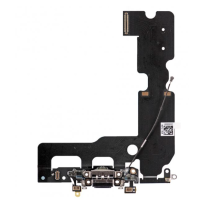 Нижний шлейф iPhone 7 Plus оригинал снятый и порт зарядки с микрофоном Black