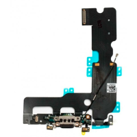 Нижній шлейф iPhone 7 снятый Original з портом зарядки та мікрофоном Black