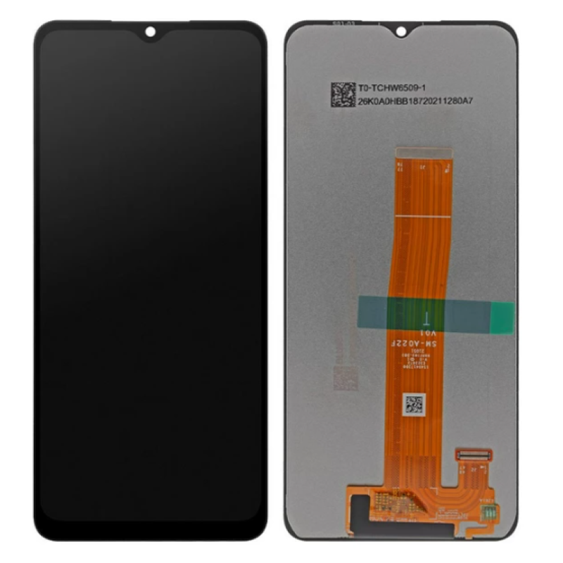 Дисплей Samsung A022 / M127 Black А02 2021 / M12 2021 (GH81-25250A) сервисный оригинал (без рамки)