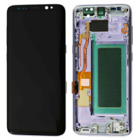 Дисплей Samsung G955 Orchid Grey S8+ (GH97-20470C) сервисный оригинал в сборе с рамкой