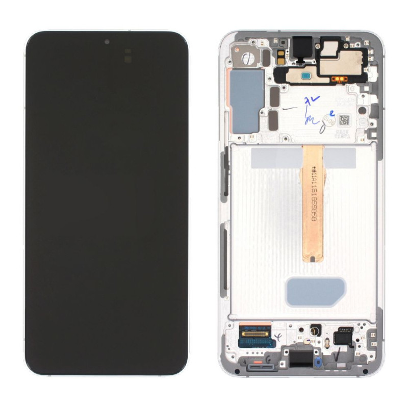 Дисплей Samsung S906 White S22 Plus (GH82-27500B) сервисный оригинал в сборе с рамкой