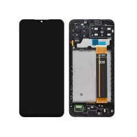 Дисплей Samsung M135 Black M13 2022 (GH82-29132A) сервисный оригинал в сборе с рамкой