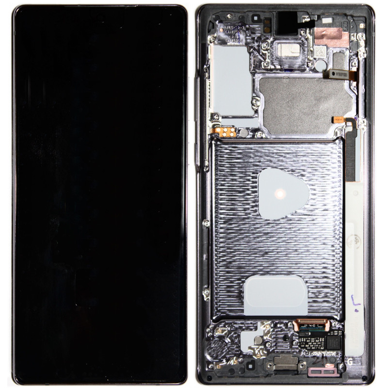 Дисплей Samsung N980 Grey Note 20 (GH82-23622A) сервісний оригінал в зборі з рамкою