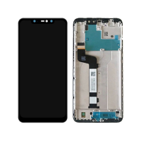 Дисплей Xiaomi Redmi Note 6 Pro с сенсором и рамкой, черный (оригинальные комплектующие)