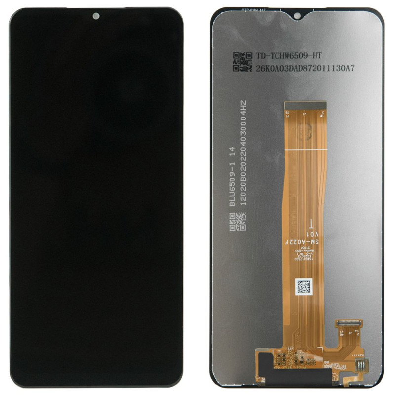 Дисплей Samsung A022 A02 2021 / M127 M12 2021 с сенсором, черный (оригинал Китай)