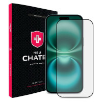 Захисне скло iPhone 16 Plus/15 Plus + NEU Chatel Corning Gorilla Glass with Mesh, Front Black