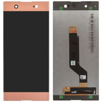 Дисплей Sony G3212 Xperia XA1 Ultra Dual /G3221 /G3223 /G3226 розовый, REF (переклеенное стекло)