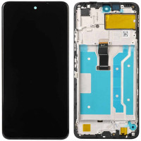 Дисплей Huawei P Smart 2021/Y7A/Honor 10X Lite черный, оригинал PRC с рамкой