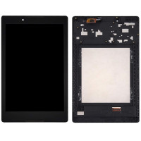 Дисплей (екран) Lenovo Tab 2 A8-50F /A8-50LC /TB3-850F Tab 3 чорний, оригінал PRC з рамкою сірого кольору