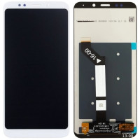 Дисплей (екран) Xiaomi Redmi 5 Plus білий, In-Cell, OEM
