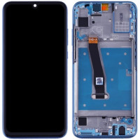 Дисплей (екран) Honor 10 Lite /20 Lite /10i /20i /20e чорний, оригінал PRC з рамкою синього кольору, Sapphire Blue