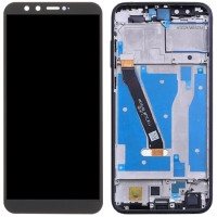 Дисплей (екран) Honor 9 Lite чорний, з рамкою, Midnight Black