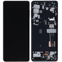 Дисплей (екран) Motorola XT2063-2 Moto Edge 2020 чорний, OLED, оригінал PRC з рамкою