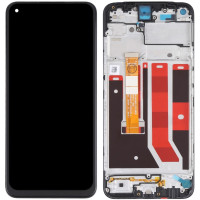 Дисплей Oppo A53 4G 2020/A53s/A32/A33 2020 черный, с рамкой, оригинал PRC BV065WBM-L03-MB00 /MB01