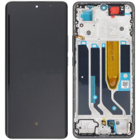 Дисплей (екран) Realme 10 Pro+ чорний, Amoled, оригінал PRC з рамкою, Dark Matter Black