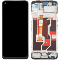 Дисплей (екран) Realme 9i/Oppo A96 4G чорний, з рамкою, оригінал PRC BS066FBM-L05-MB00