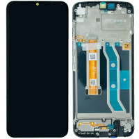 Дисплей Realme C21Y черный, оригинал PRC с рамкой