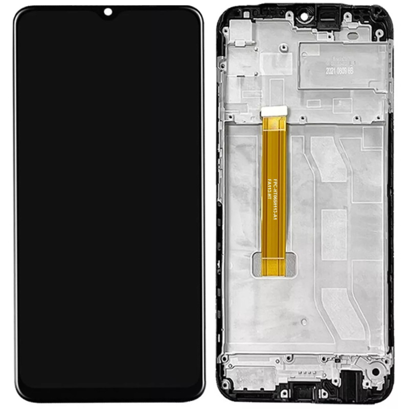 Дисплей (екран) Realme C25 /C25s чорний, з рамкою, оригінал PRC версія 2, FPC-HTF065H113