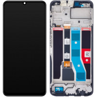 Дисплей (екран) Realme C51 чорний, оригінал PRC з рамкою