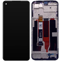 Дисплей Realme Narzo 30 5G черный, с рамкой
