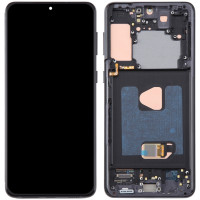Дисплей (екран) Samsung G996 Galaxy S21+ 5G чорний, Amoled, REF, з рамкою чорного кольору, Phantom Black