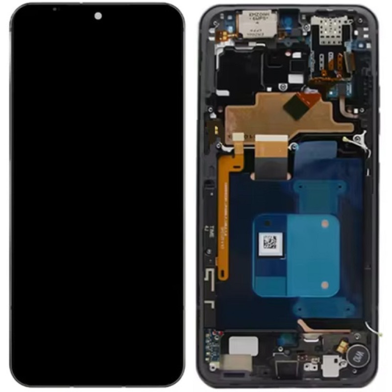 Дисплей LG V600AM V60 ThinQ 5G черный, P-OLED, оригинал PRC с рамкой
