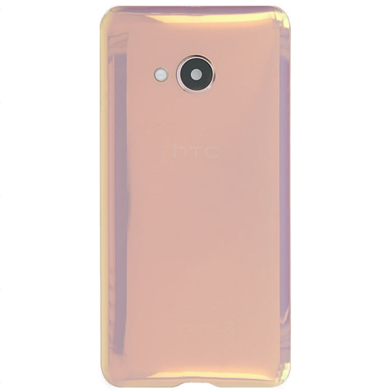 Задняя крышка HTC U Play розовая, Cosmetic Pink, оригинал PRC + стекло камеры