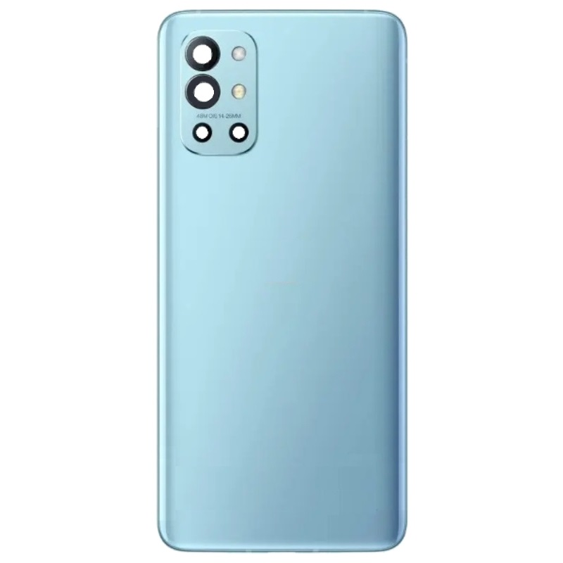 Задняя крышка OnePlus 9R синяя, Lake Blue, оригинал PRC + стекло камеры