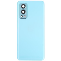 Задняя крышка OnePlus Nord 2 5G голубая, Blue Haze, оригинал PRC + стекло камеры