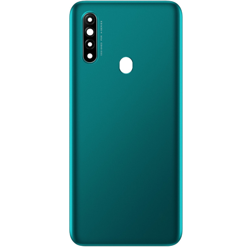 Задняя крышка Oppo A31 2020 зеленая, Lake Green, оригинал PRC + стекло камеры