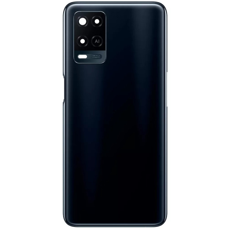 Задняя крышка Oppo A54 4G черная, Crystal Black, оригинал PRC + стекло камеры