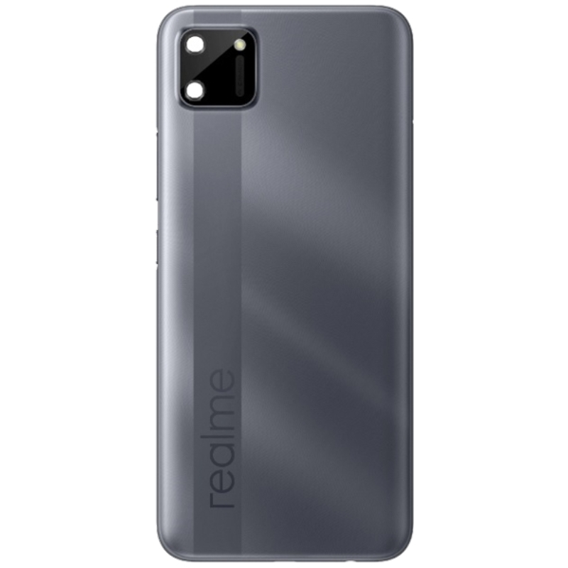 Задня кришка Realme C11 сіра, Pepper Grey, оригінал PRC + скло камери
