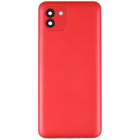Задняя крышка Samsung A035 Galaxy A03 красная, оригинал PRC + стекло камеры