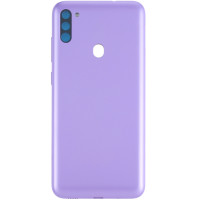 Задняя крышка Samsung M115 Galaxy M11 фиолетовая, Violet, оригинал PRC + стекло камеры
