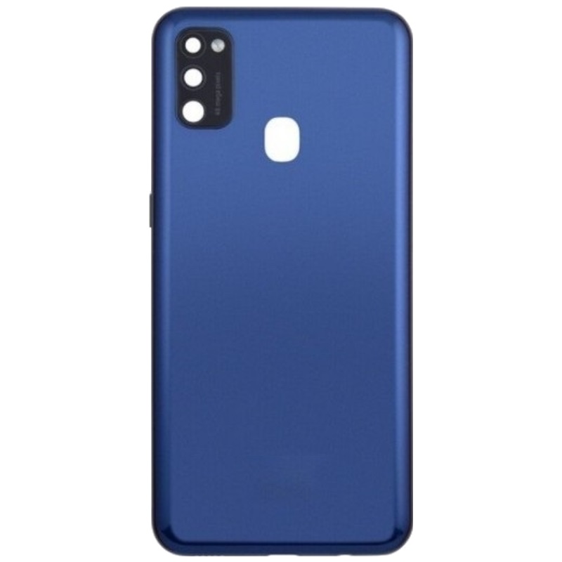 Задня кришка Samsung M215 Galaxy M21 синя, Midnight Blue, оригінал PRC + скло камери