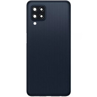 Задняя крышка Samsung M225 Galaxy M22 черная, оригинал PRC + стекло камеры
