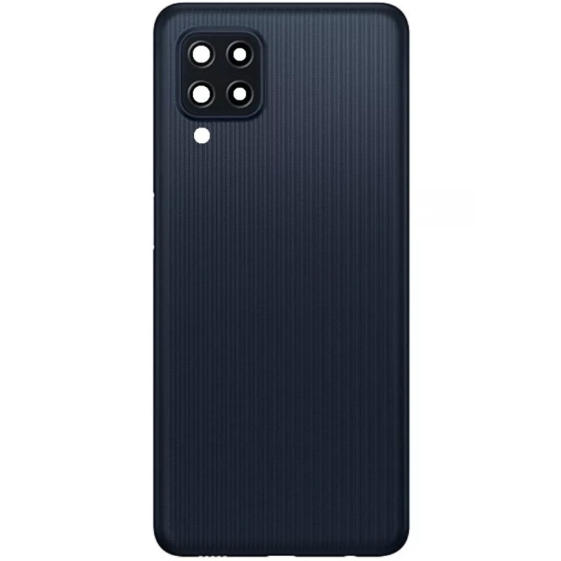 Задняя крышка Samsung M225 Galaxy M22 черная, оригинал PRC + стекло камеры