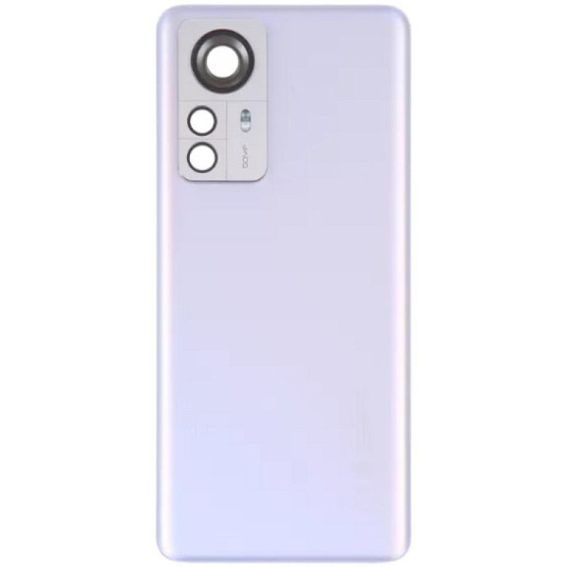 Задня кришка Xiaomi 12 Pro фіолетова, Purple + скло камери