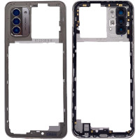 Рамка корпуса Nokia G42 серая, Gray + стекло камеры