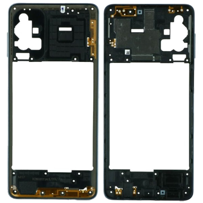 Рамка корпуса Samsung M515 Galaxy M51 черная, Celestial Black