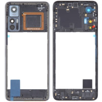 Рамка корпуса TCL 30+ черная, Tech Black + стекло камеры
