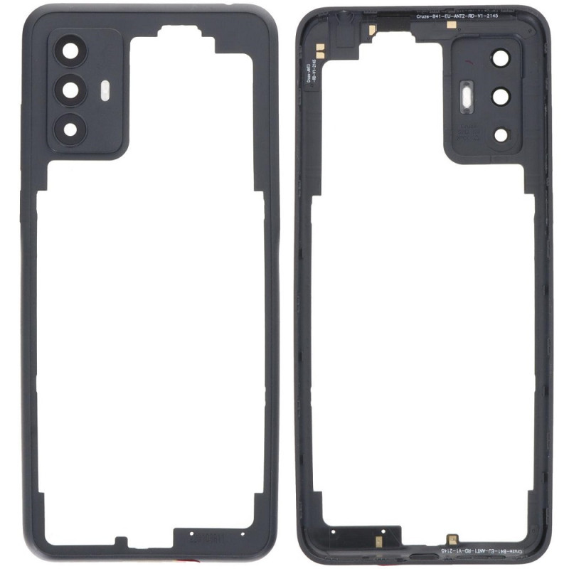 Рамка корпусу TCL 305 /306 /30 SE /30E чорна, Space Gray + скло камери