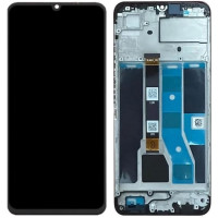 Дисплей Realme C53 черный, оригинал PRC с рамкой