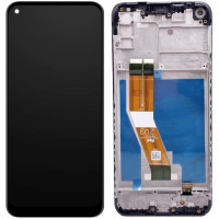 Дисплей Samsung A115U Galaxy A11/A115A, версия USA 159,5 мм черный, оригинал PRC с рамкой