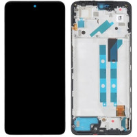 Дисплей Xiaomi Poco X4 Pro /Redmi Note 11 Pro /Redmi Note 11E Pro чорний, Amoled, оригінал PRC з рамкою