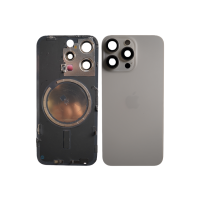 Задня кришка iPhone 15 Pro Max White Titanium (оригінал знятий)