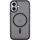 Чехол iPhone 16 (6.1) TPU+PC Metal Buttons with MagSafe Black