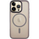 Чехол iPhone 16 Pro (6.3) TPU+PC Metal Buttons with MagSafe Gray