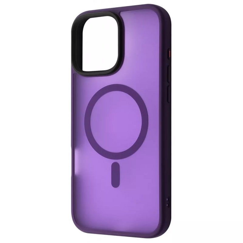 Чехол iPhone 16 Pro Max WAVE Matte Insane Case with Magnetic Ring Deep Purple